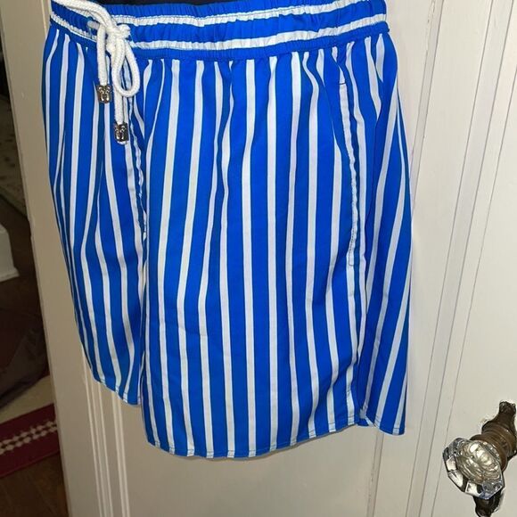 ChArmkpR blue & white striped swim trunks - Picture 3 of 8